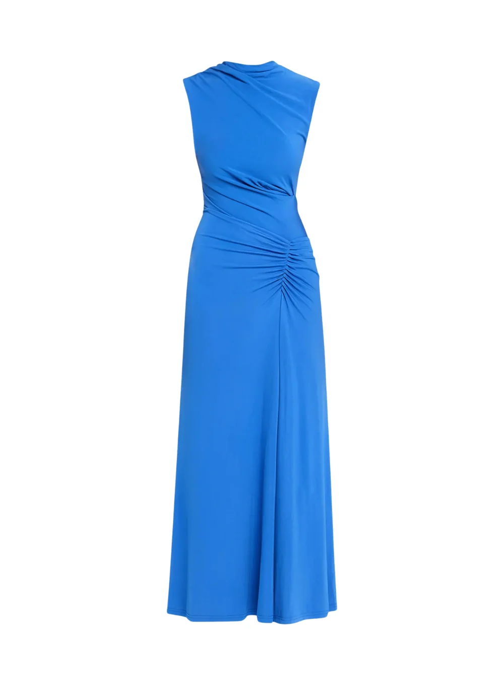 SIMKHAI ACACIA DRAPED JERSEY MIDI DRESS
