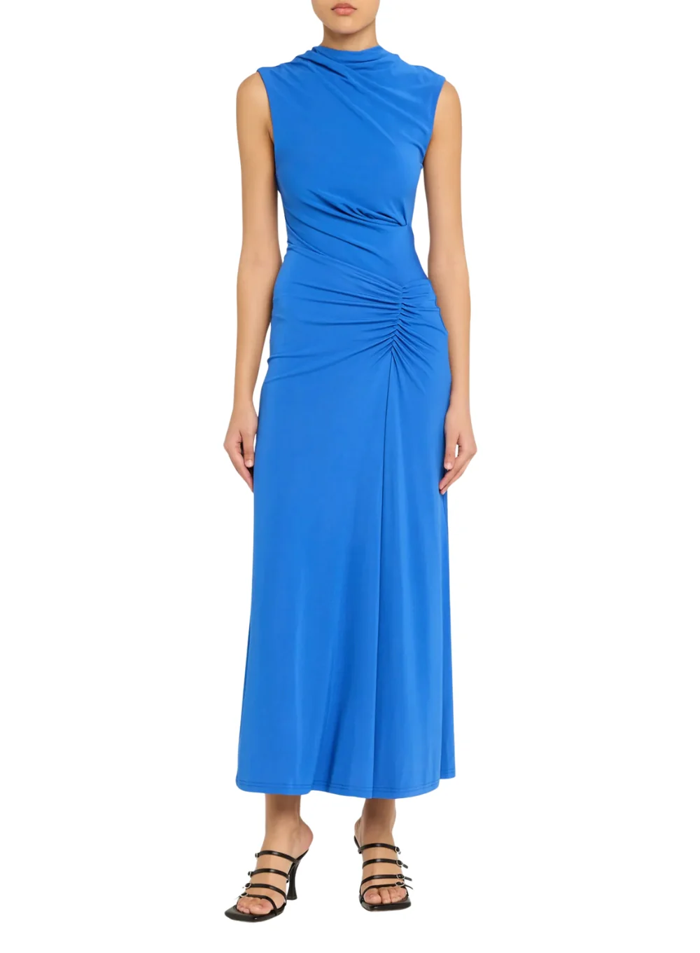 SIMKHAI ACACIA DRAPED JERSEY MIDI DRESS - Image 2