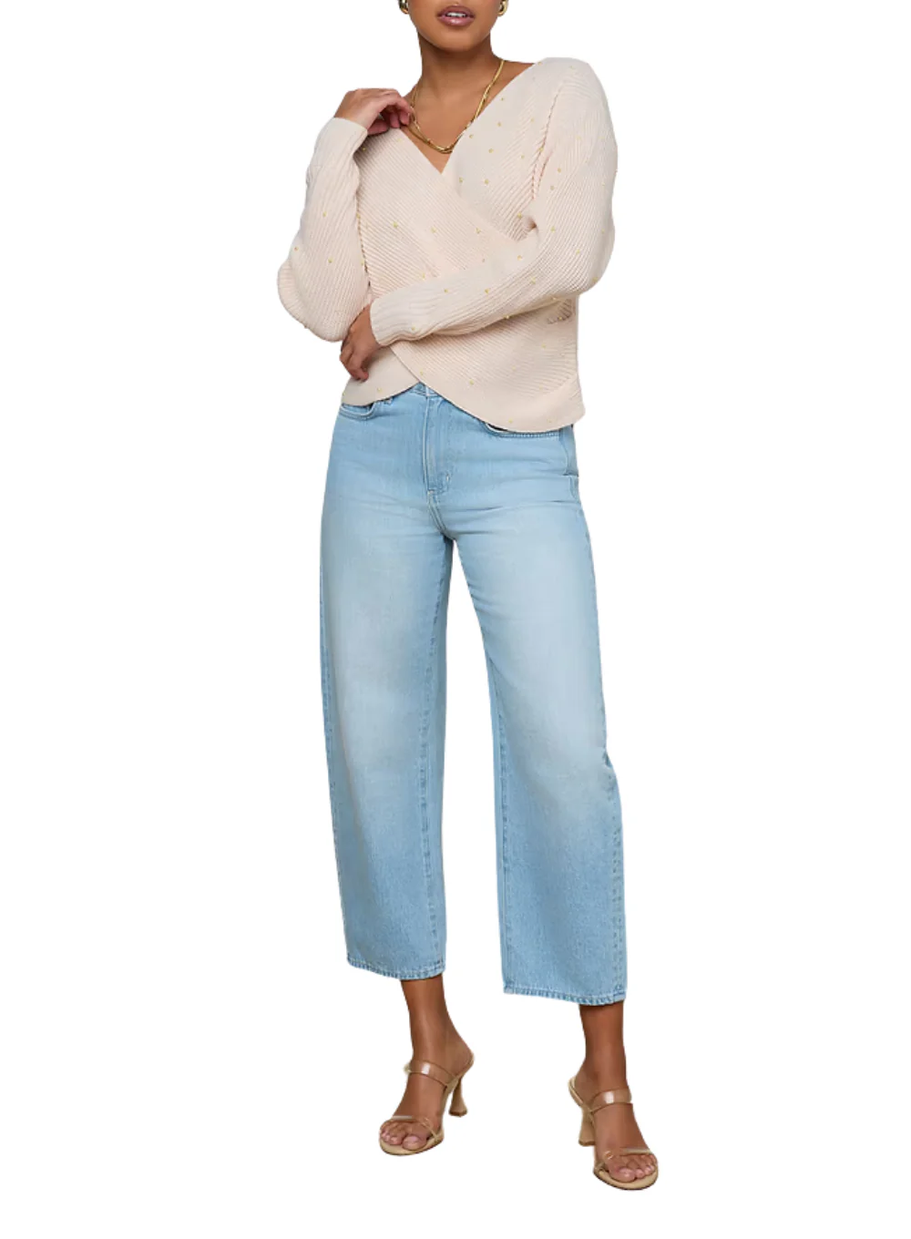 L'AGENCE ANTONELLA STUDDED SWEATER - Image 5