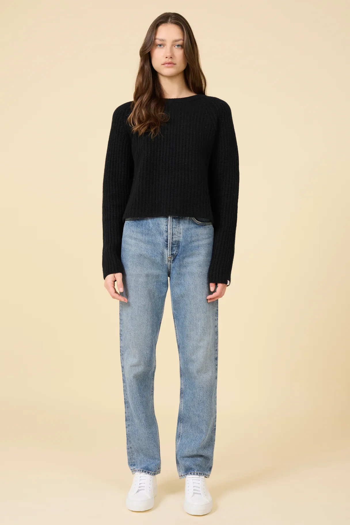 ONE GREY DAY BLAKELY RIB CASHMERE PULLOVER - Image 8