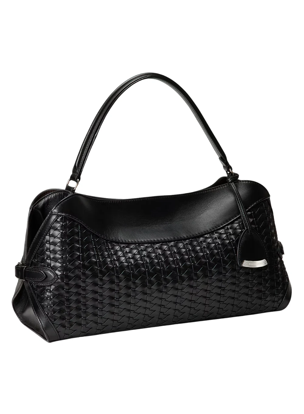 RALPH LAUREN "THE RALPH" BRAIDED LEATHER SHOULDER BAG - Image 3