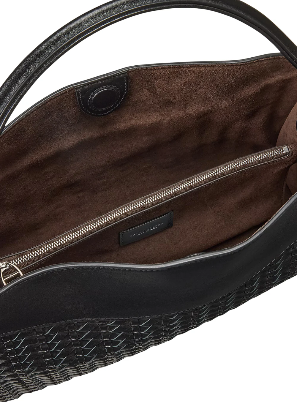 RALPH LAUREN "THE RALPH" BRAIDED LEATHER SHOULDER BAG - Image 4