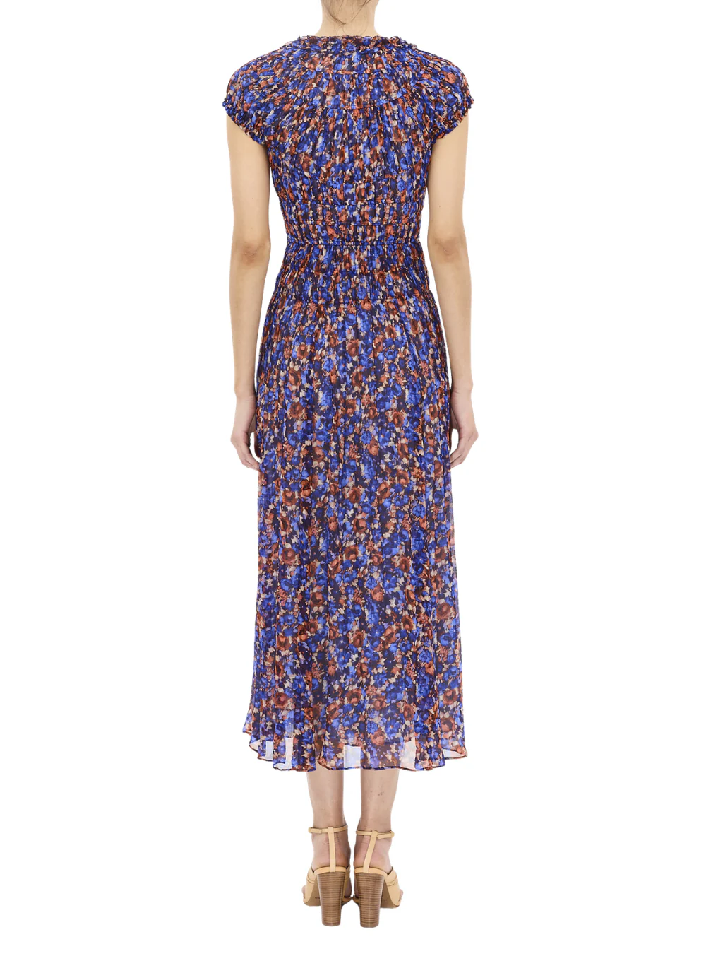 ULLA JOHNSON CALLIOPE SILK MIDI DRESS - Image 3