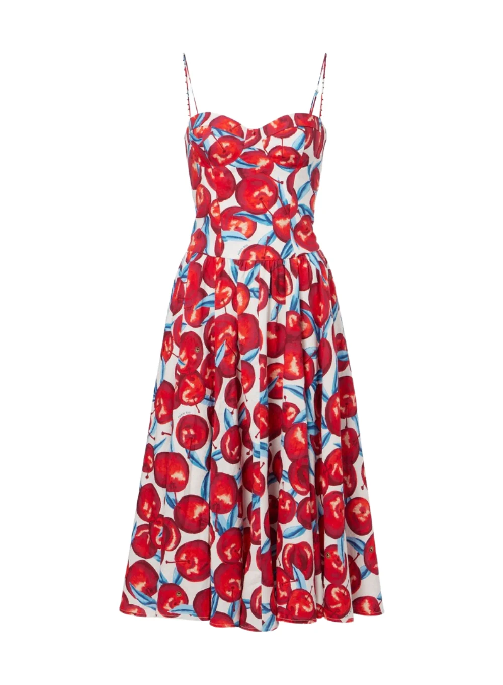 FARM RIO CHERRY BLOSSOM SLEEVELESS MIDI DRESS - Image 4