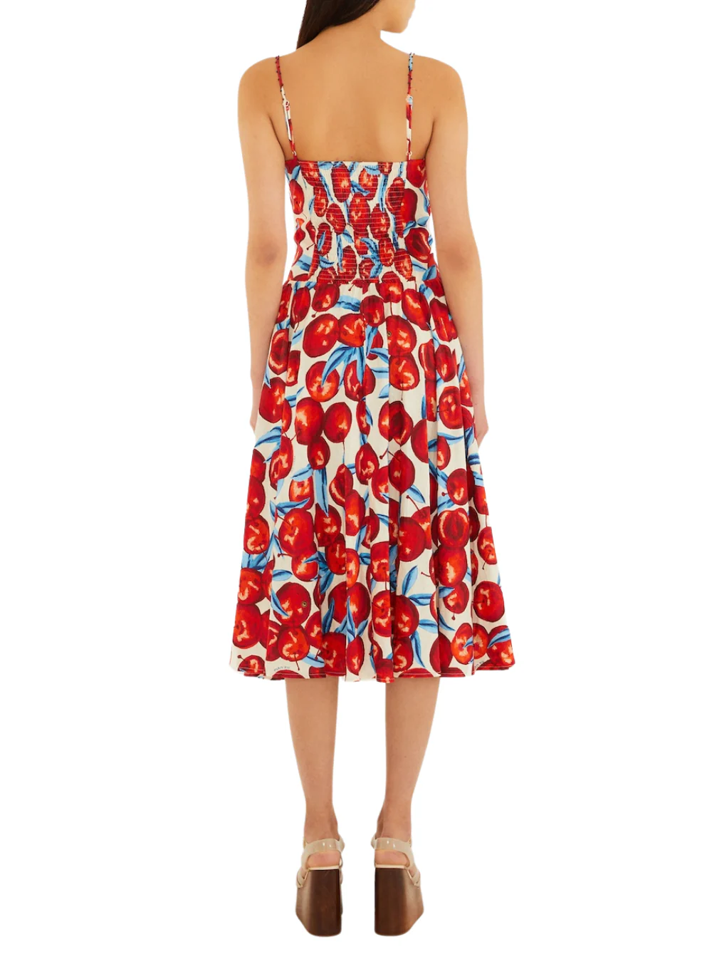 FARM RIO CHERRY BLOSSOM SLEEVELESS MIDI DRESS - Image 7