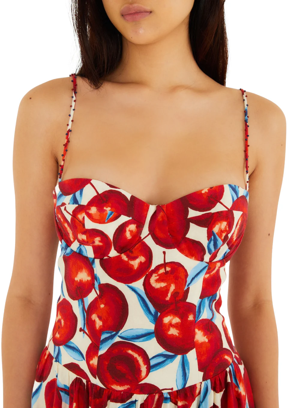 FARM RIO CHERRY BLOSSOM SLEEVELESS MIDI DRESS - Image 8