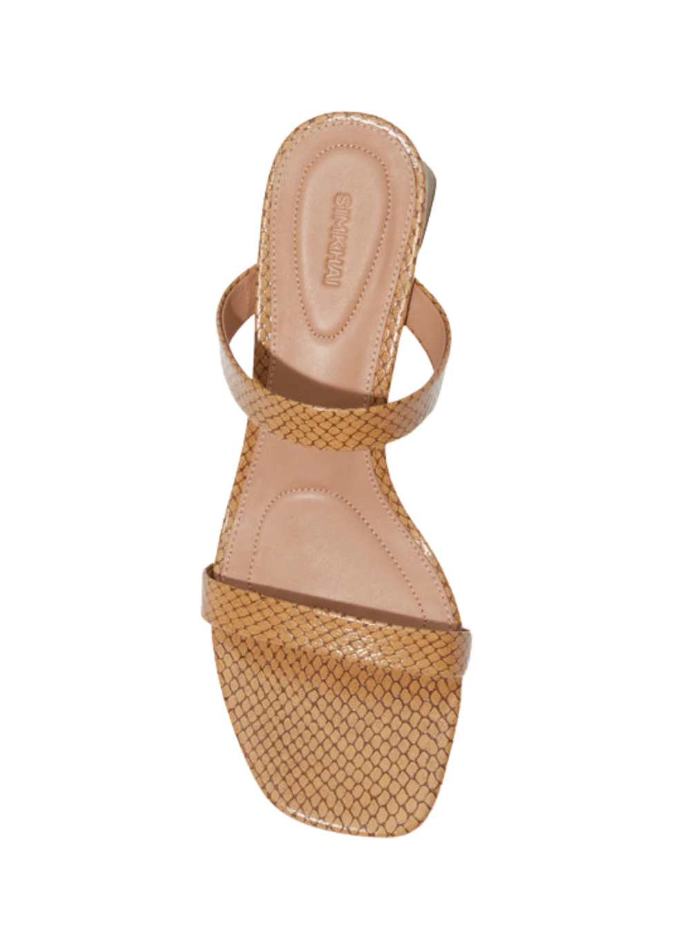 SIMKHAI CLARA DEBOSSED LEATHER HEEL - Image 3