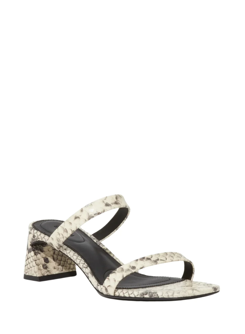 SIMKHAI CLARA SNAKE LEATHER BLOCK HEEL - Image 2