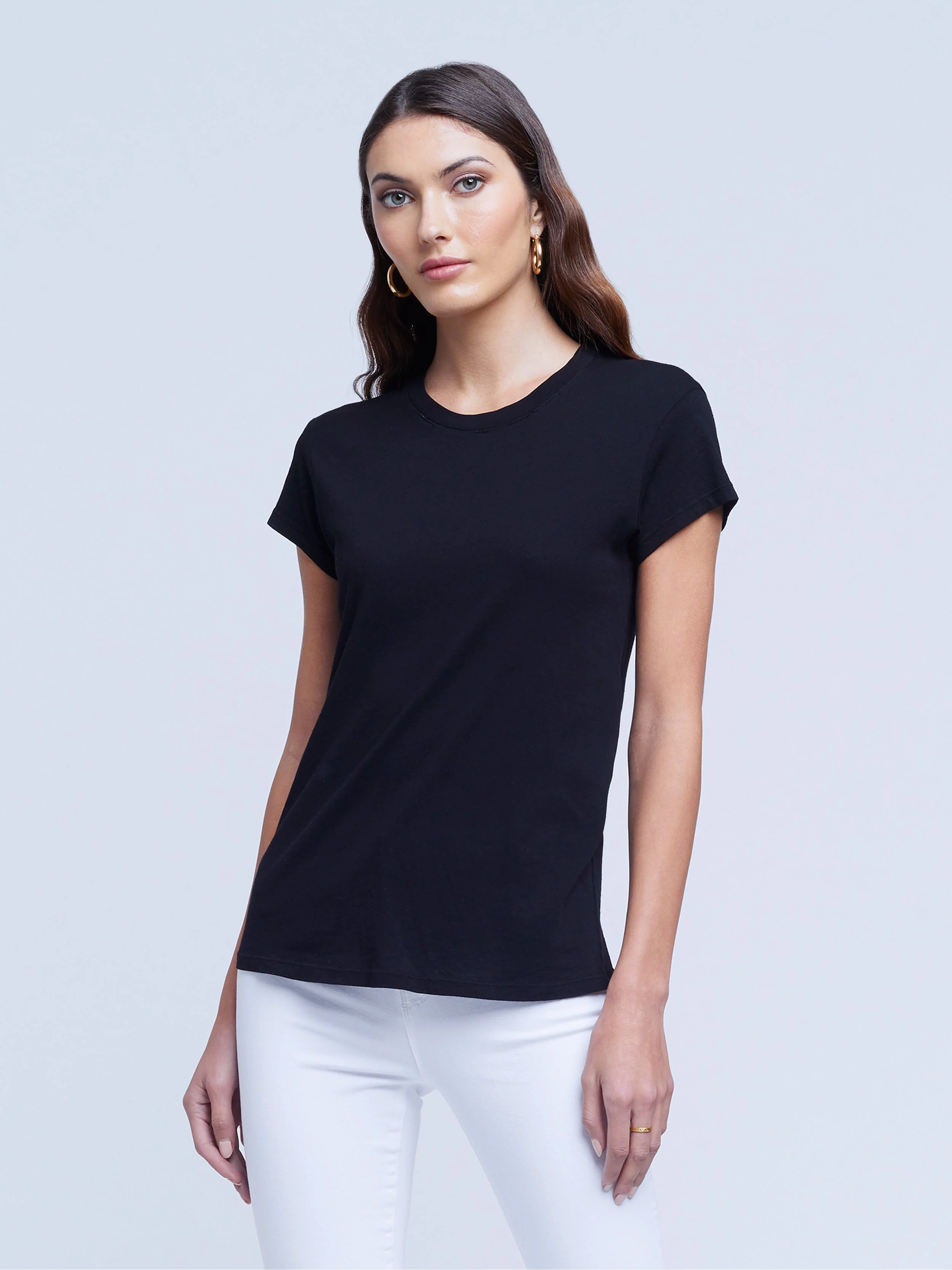 L'AGENCE CORY SCOOP NECK TEE - Image 8