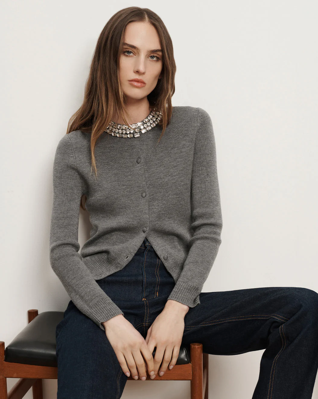 VERONICA BEARD DARO CARDIGAN WITH EMBELLISHMENT - Image 4