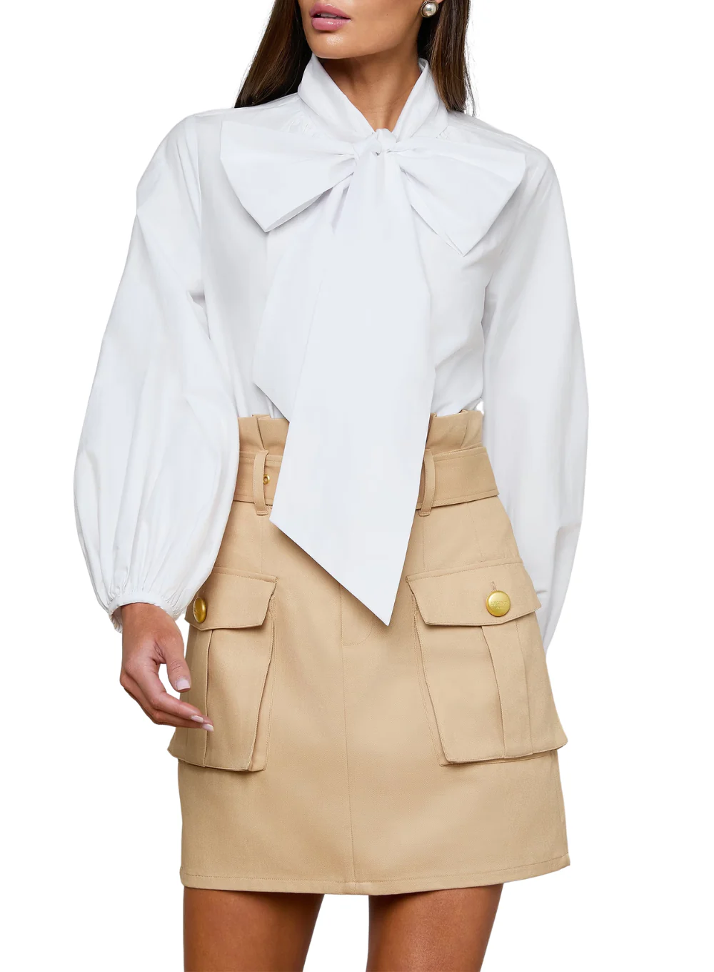 L'AGENCE DEON TIE NECK BLOUSE - Image 3