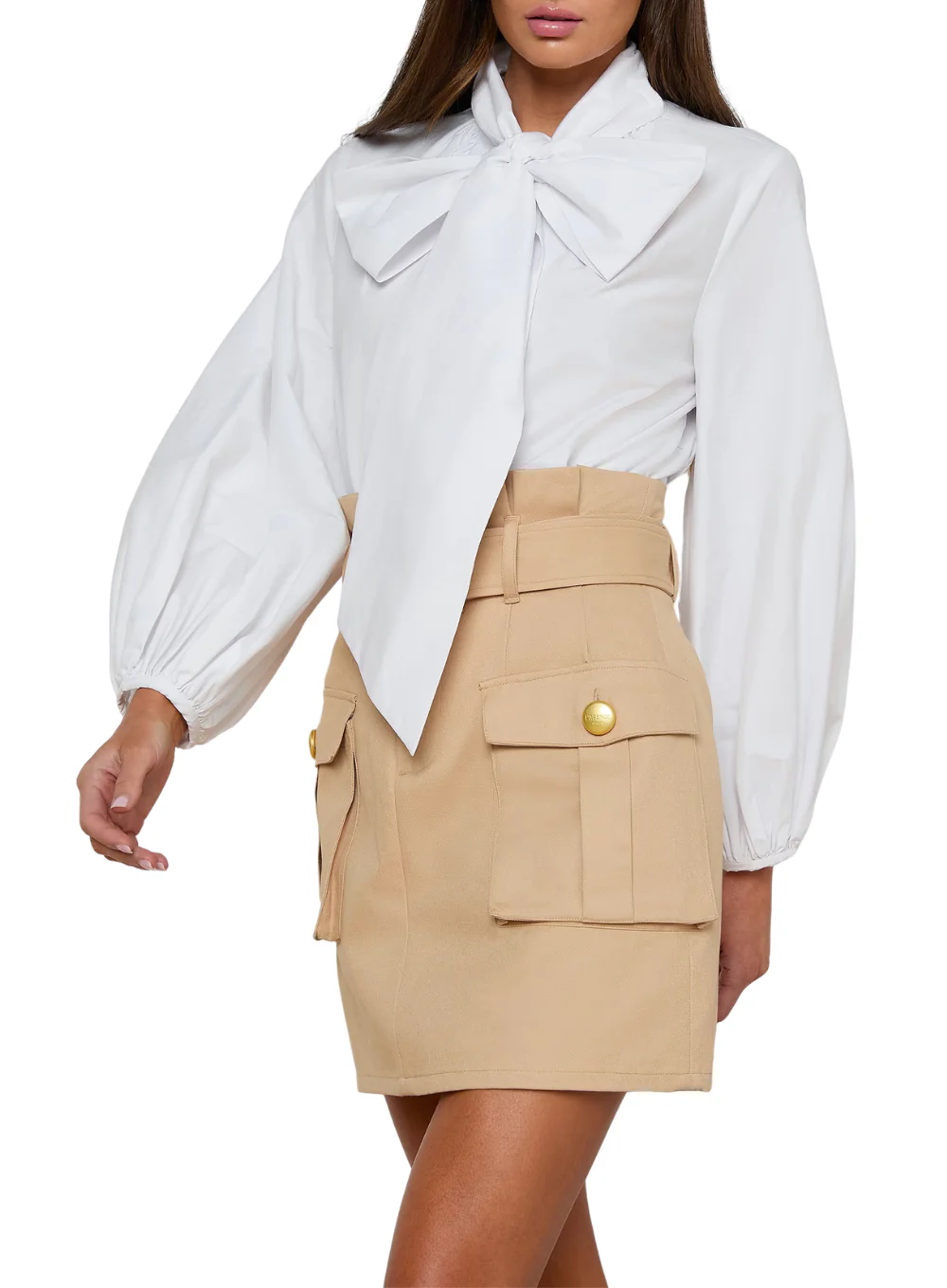 L'AGENCE DEON TIE NECK BLOUSE - Image 4