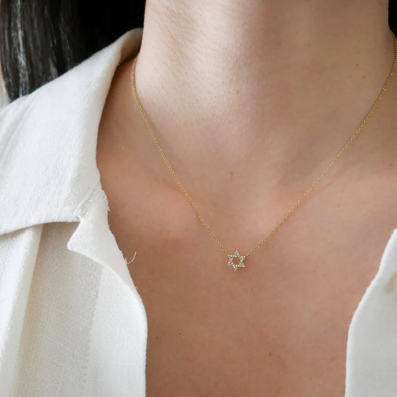 EF COLLECTION DIAMOND STAR OF DAVID NECKLACE - Image 3