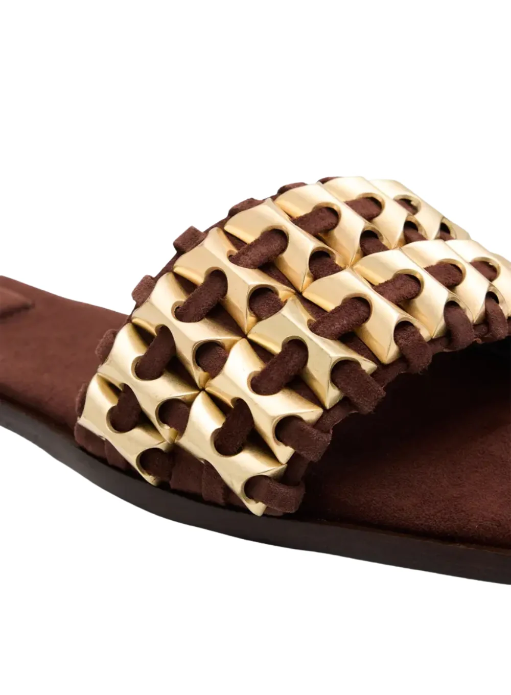 SIMKHAI FAYE BEADED LEATHER SLIDE - Image 4