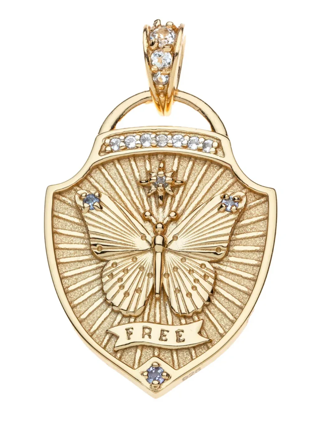 JANE WIN FREE SHIELD PENDANT