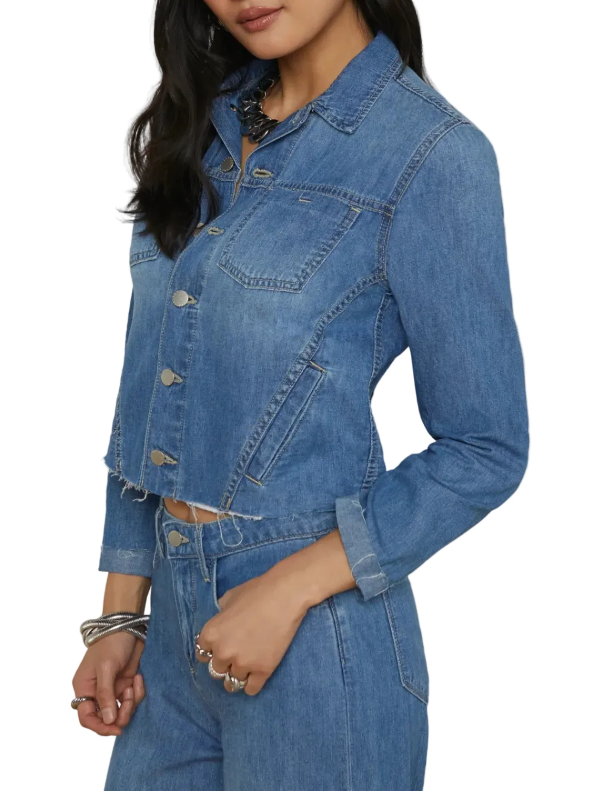 L'AGENCE JANELLE SLIM RAW JACKET - Image 12