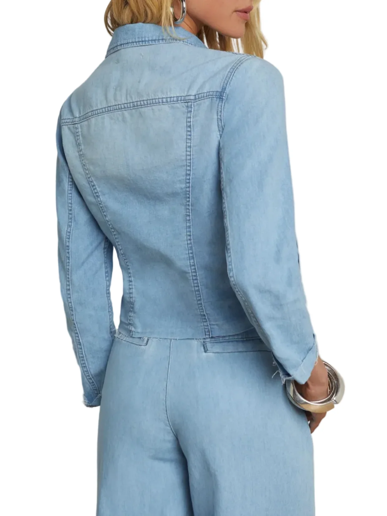 L'AGENCE JANELLE SLIM RAW JACKET - Image 8