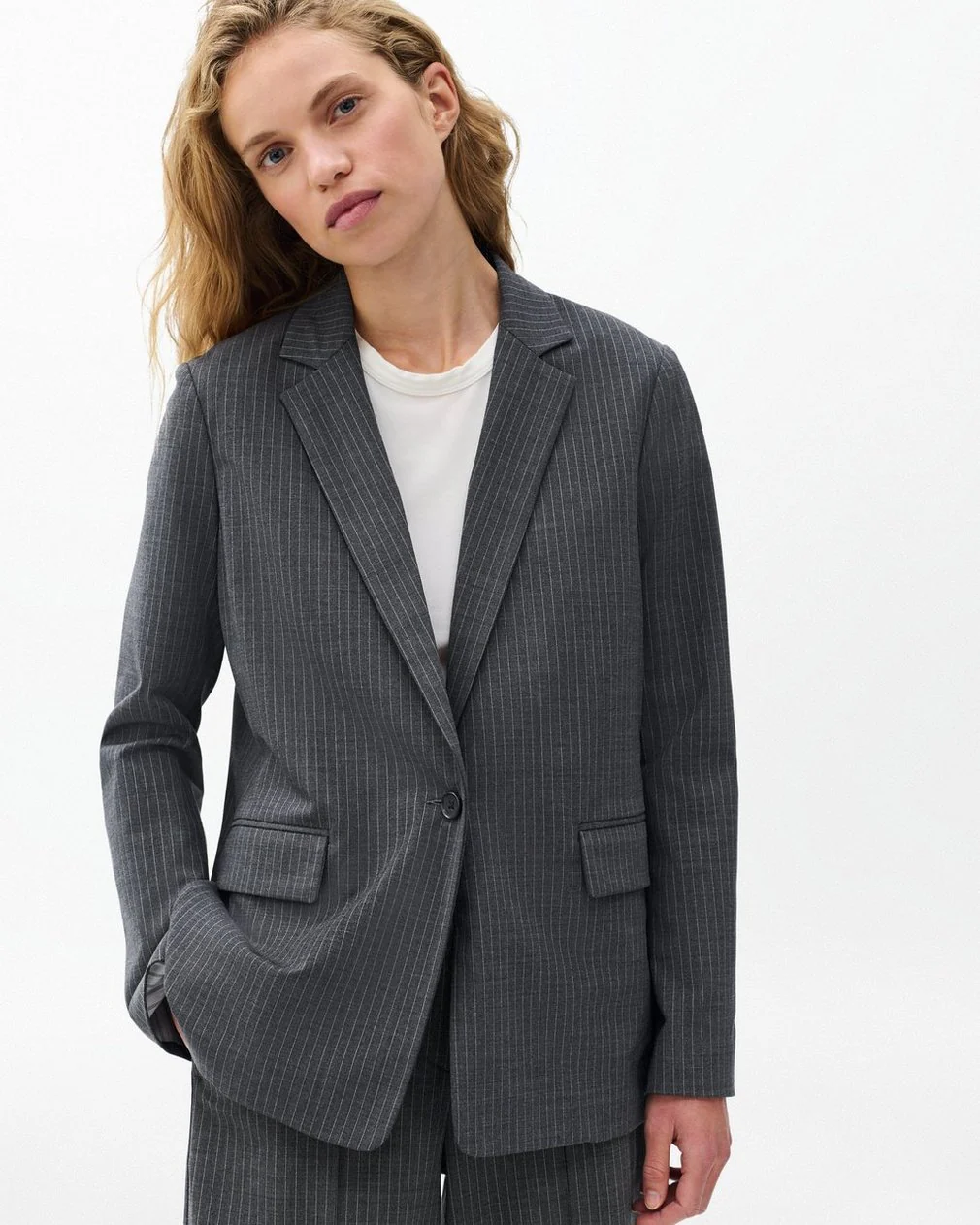 RAG & BONE JENNIFER STRIPED COMBO BLAZER - Image 3