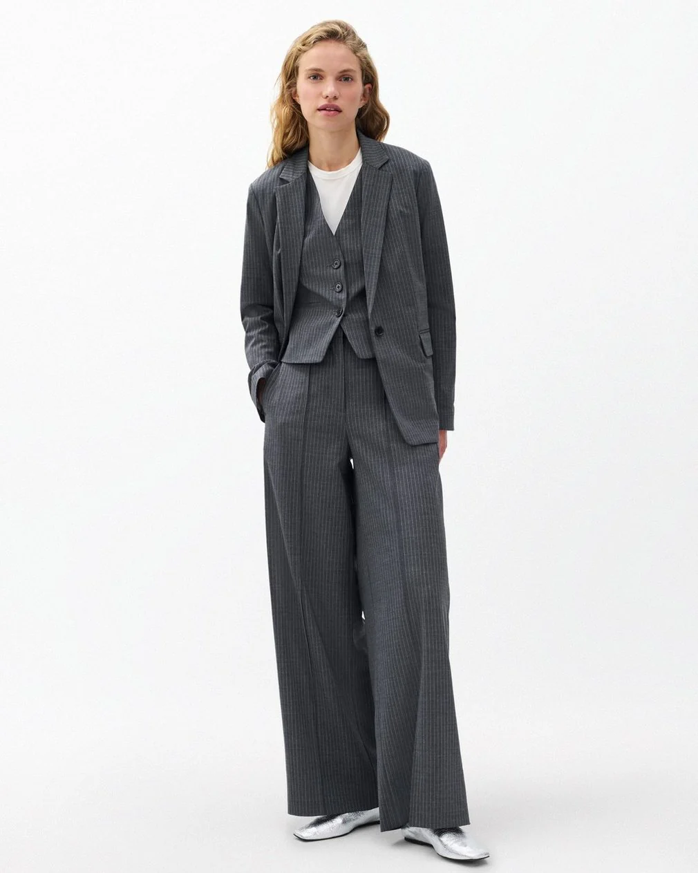 RAG & BONE JENNIFER STRIPED COMBO BLAZER - Image 6