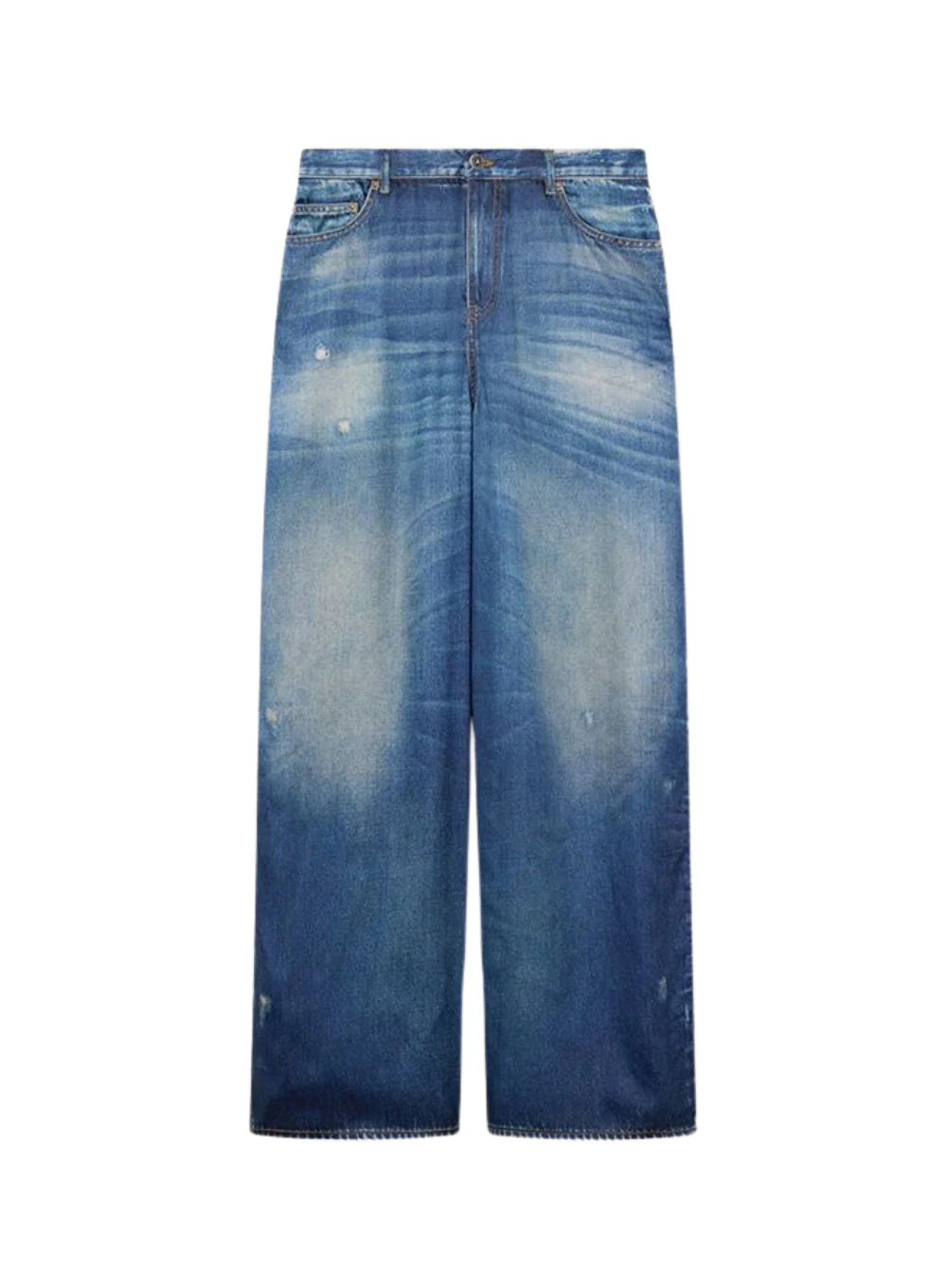 GOLDEN GOOSE JOURNEY W'S BOYFRIEND MELODY PANT ARCHIVE DENIM PRINT