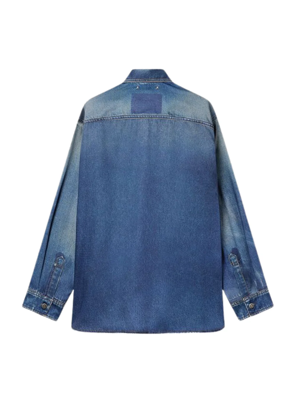 GOLDEN GOOSE JOURNEY W'S PATTY OVERSHIRT ARCHIVE DENIM PRINT - Image 2