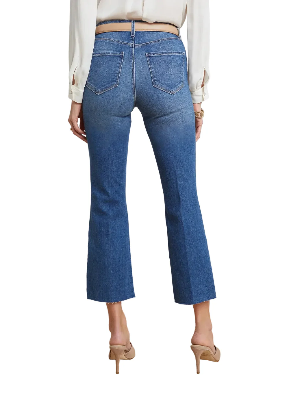 L'AGENCE KENDRA HIGH RISE CROP FLARE - Image 4