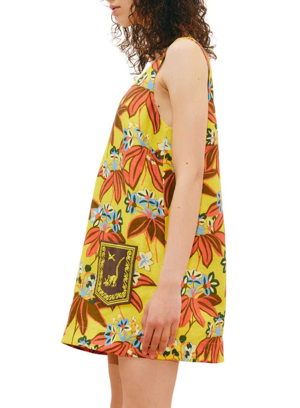 ALEMAIS LEO EMBROIDERED MINI DRESS - Image 4
