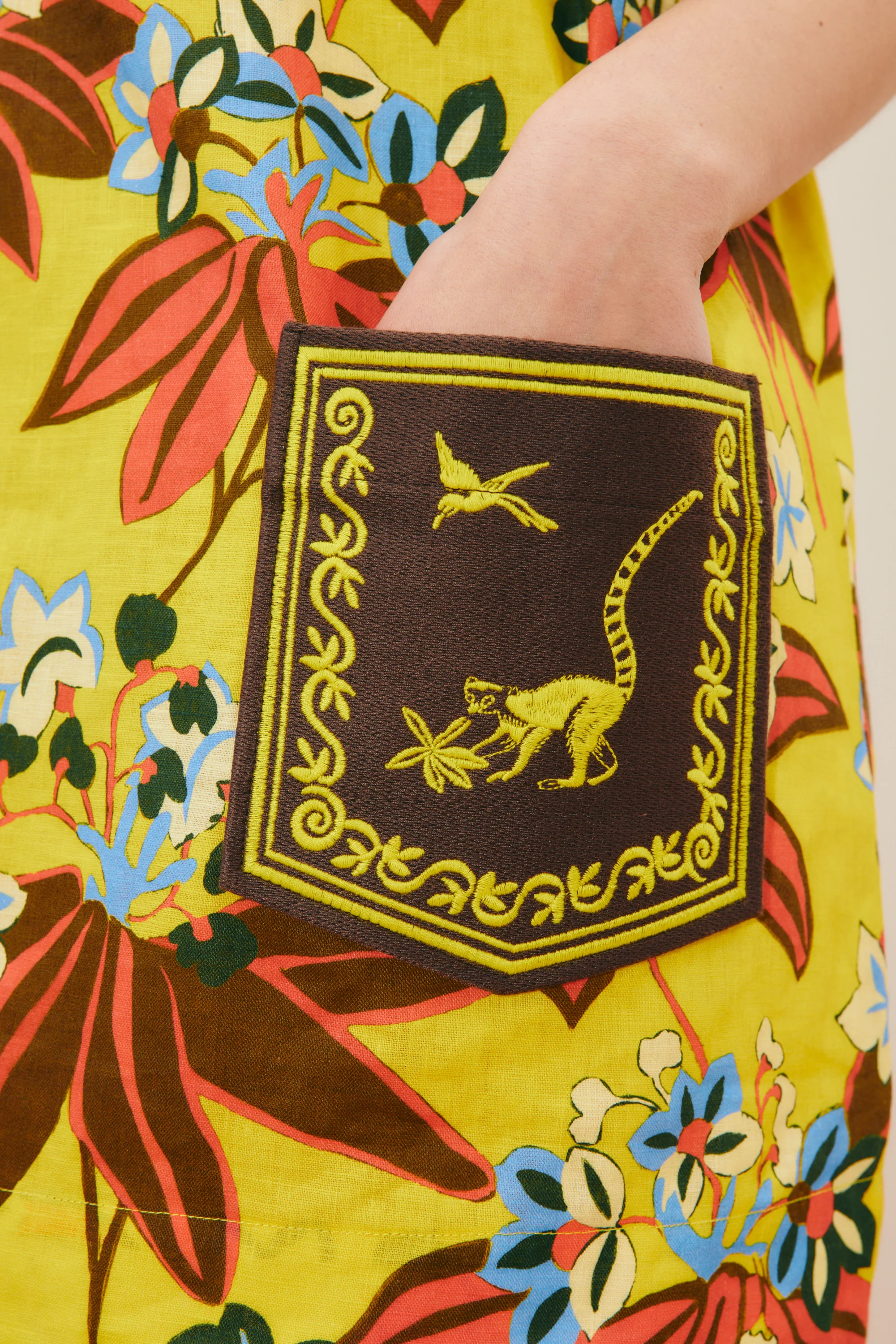 ALEMAIS LEO EMBROIDERED MINI DRESS - Image 6