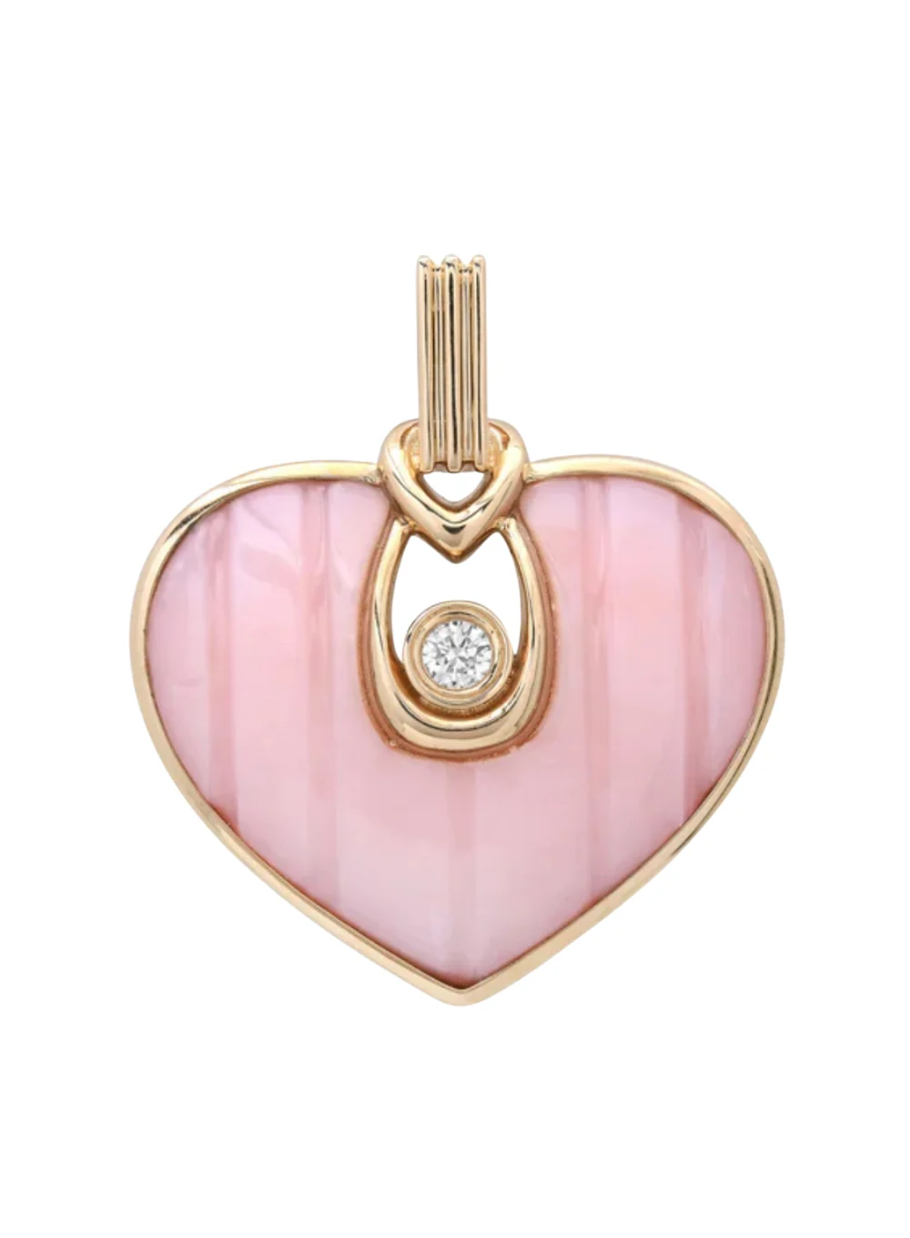 HELENA ROSE LOVE PENDANT PINK OPAL