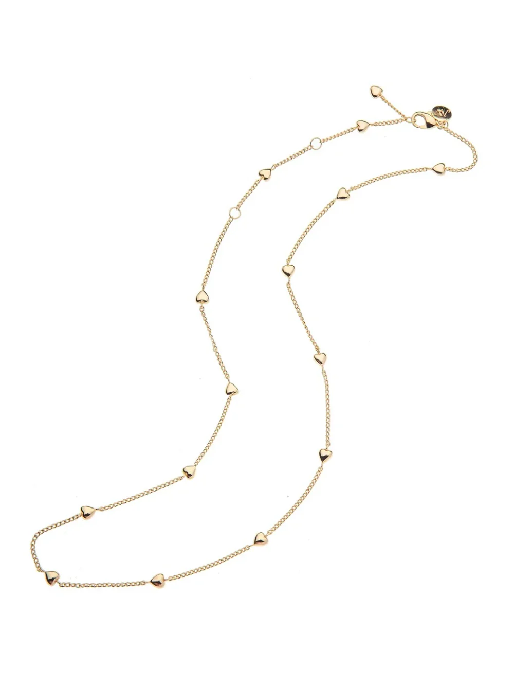 JANE WIN LOVE ADJUST HEART CHAIN NECKLACE - Image 2