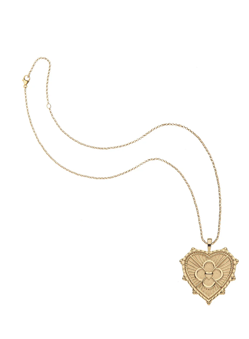 JANE WIN LOVE JS QUARTREFOIL HEART PENDANT - Image 3