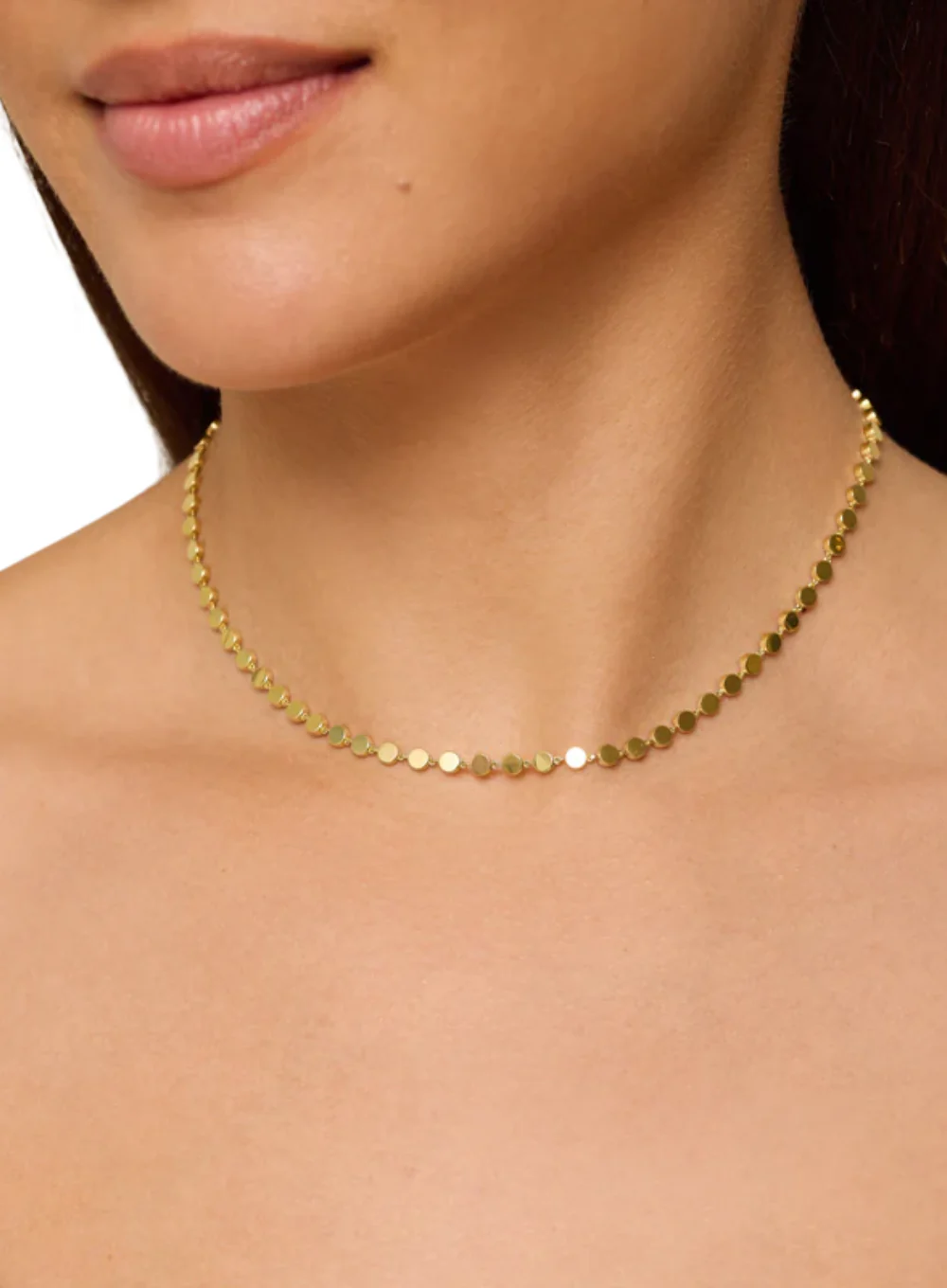 JENNIFER MEYER MINI CIRCLE LINK NECKLACE - Image 3