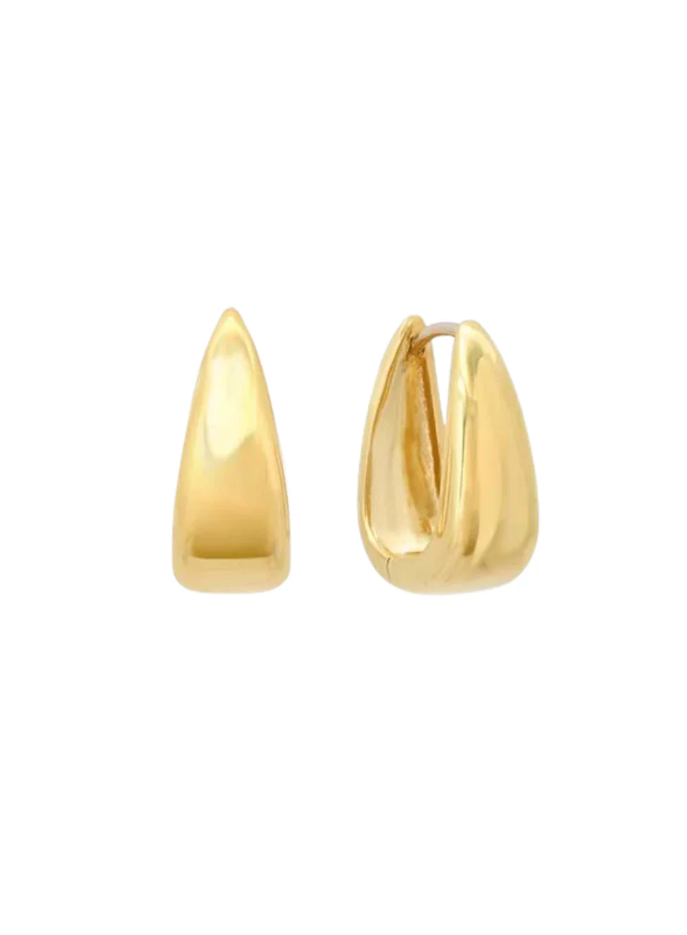 JENNIFER MEYER MINI ELONGATED TEARDROP HUGGIE