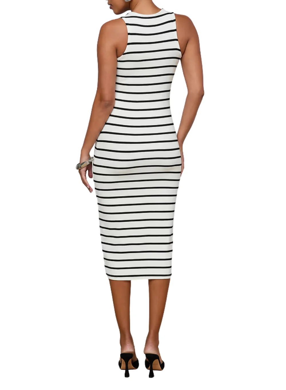 L'AGENCE NURA RACERBACK MIDI DRESS - Image 5
