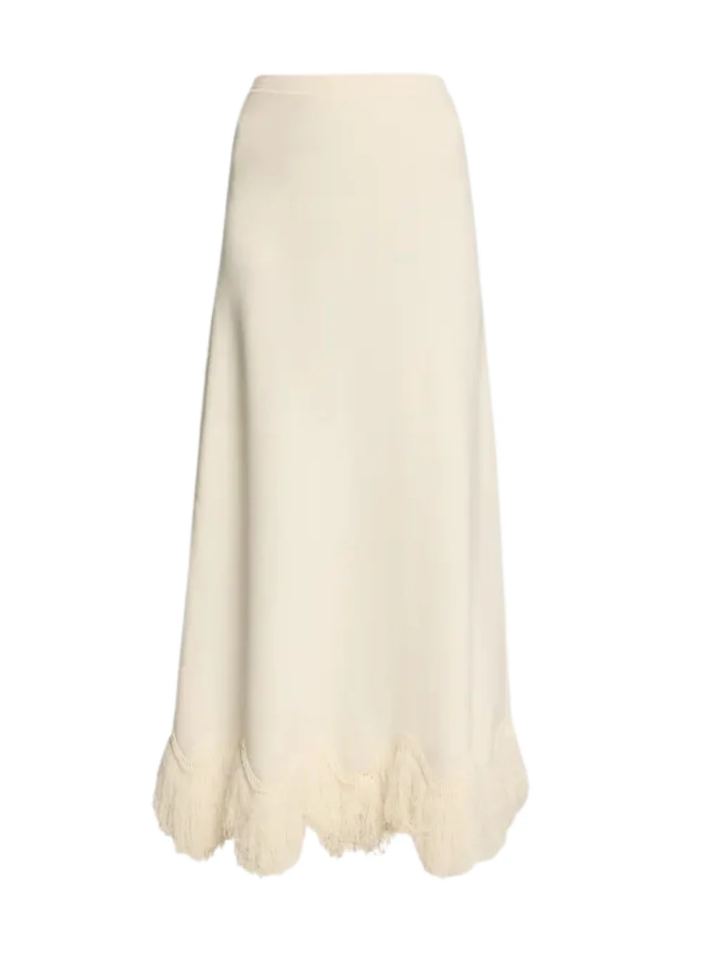 ULLA JOHNSON PAULINA KNIT SKIRT WITH FRINGE