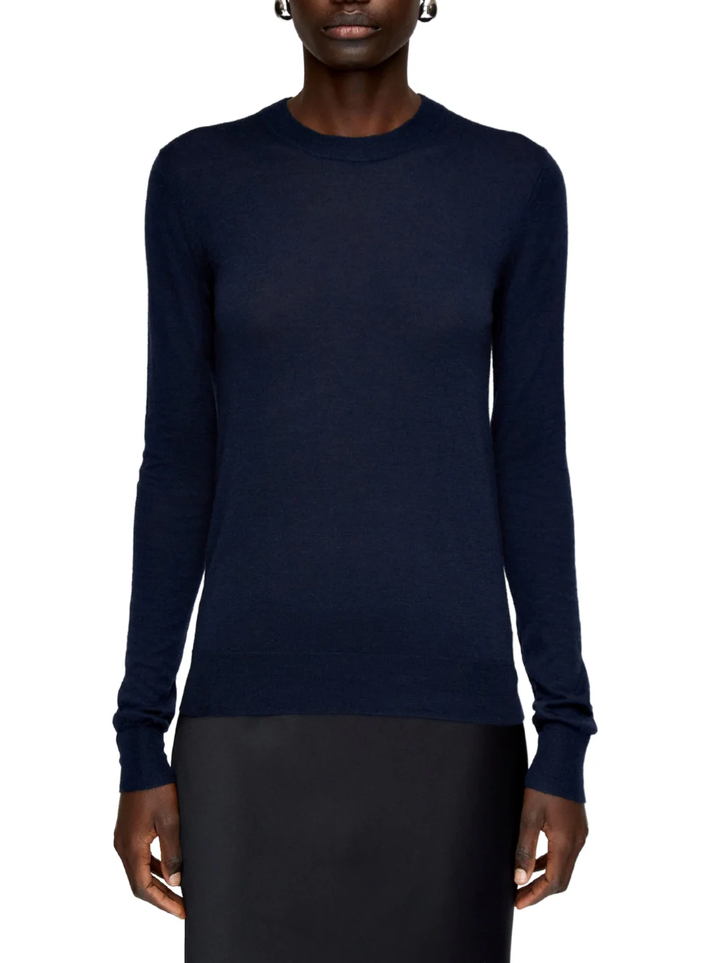 JOSEPH ROUND NECK LONG SLEEVE CASHAIR JUMPER - Image 2