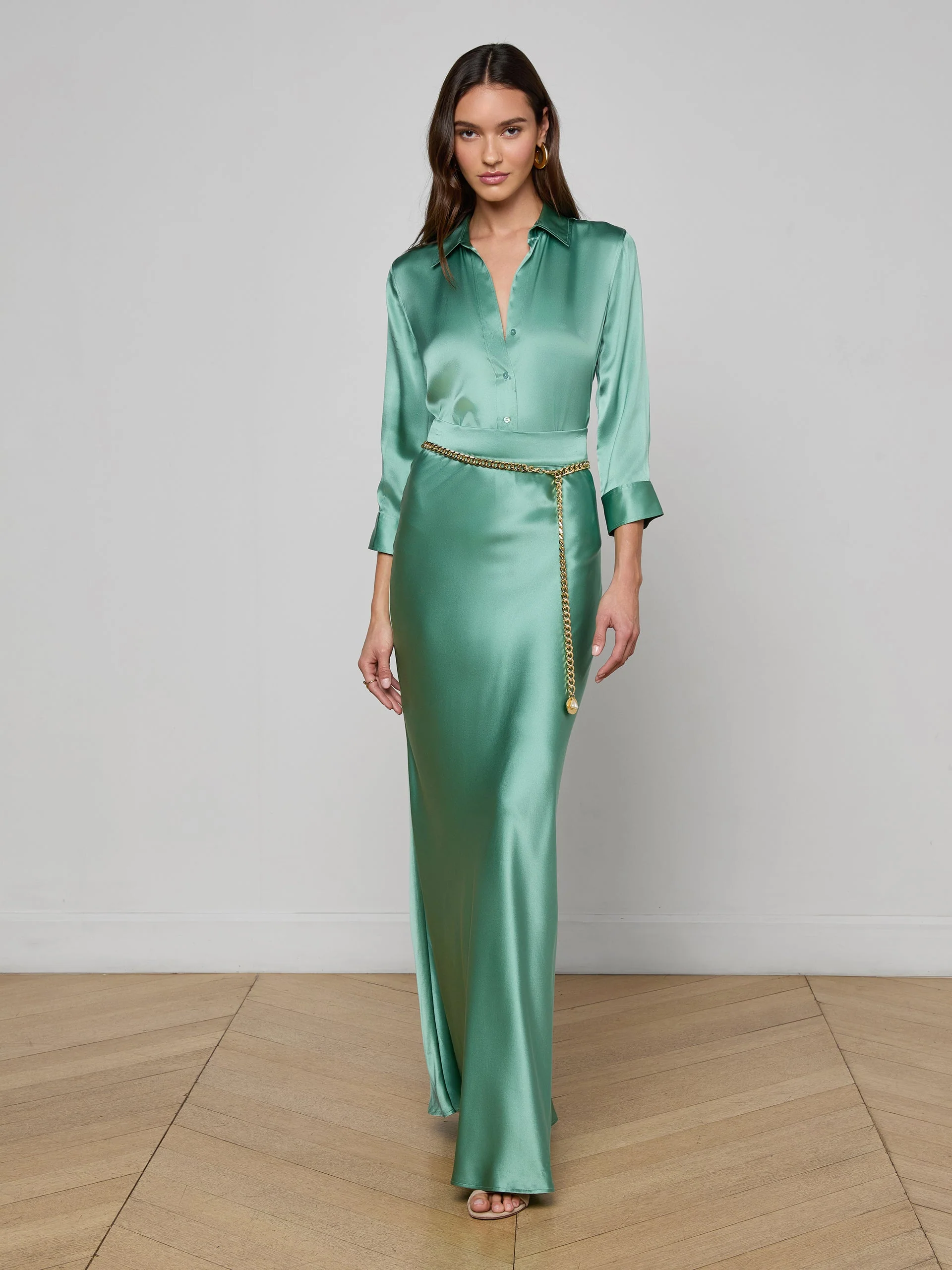 L'AGENCE RYKER WAISTBAND SKIRT - Image 4