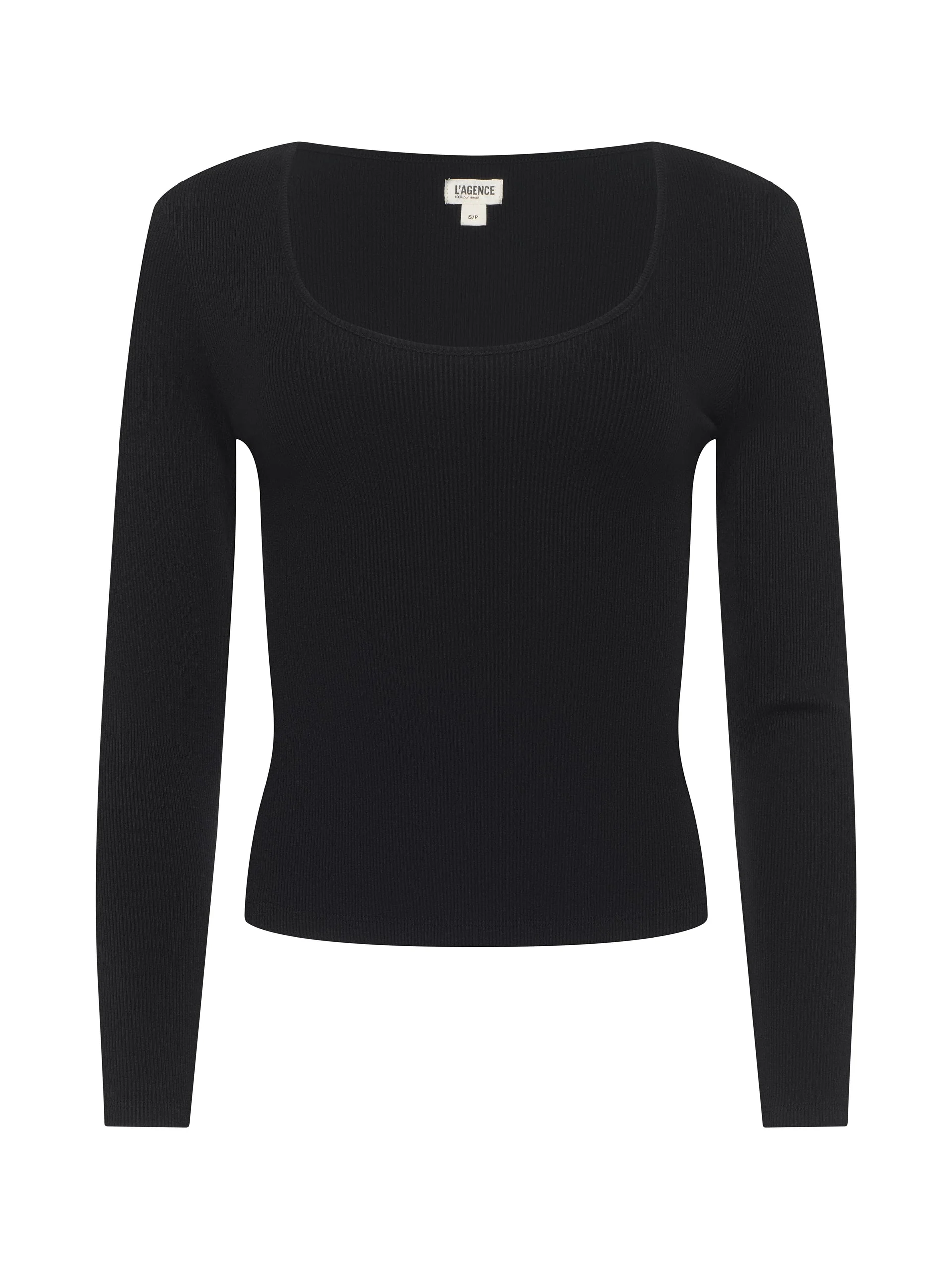 L'AGENCE SCARLET LONG SLEEVE SCOOP NECK TEE - Image 7