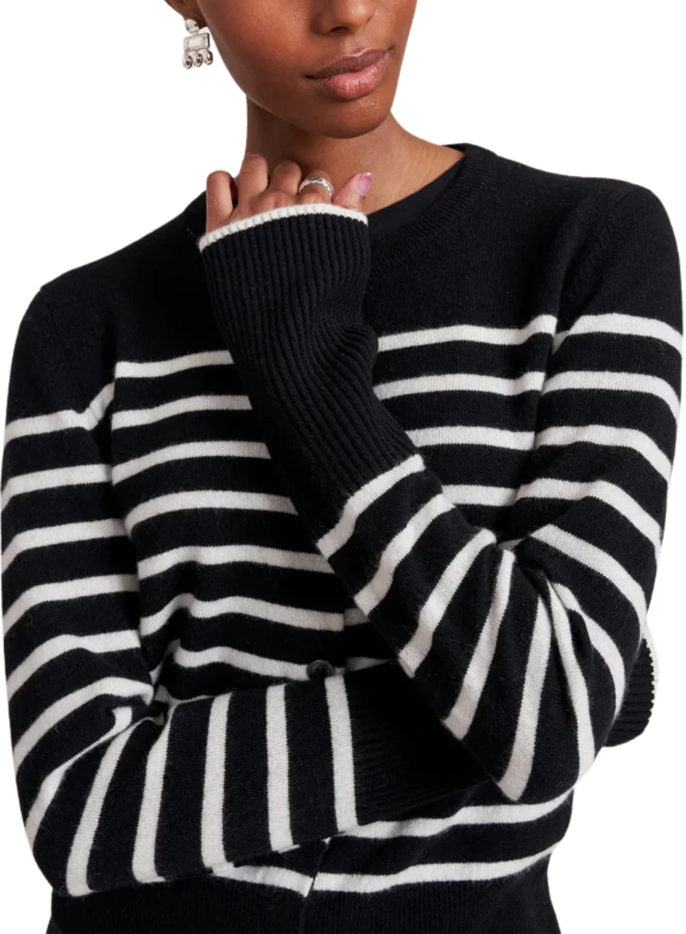 LA LIGNE STRIPED LEAN LINES CARDIGAN - Image 11