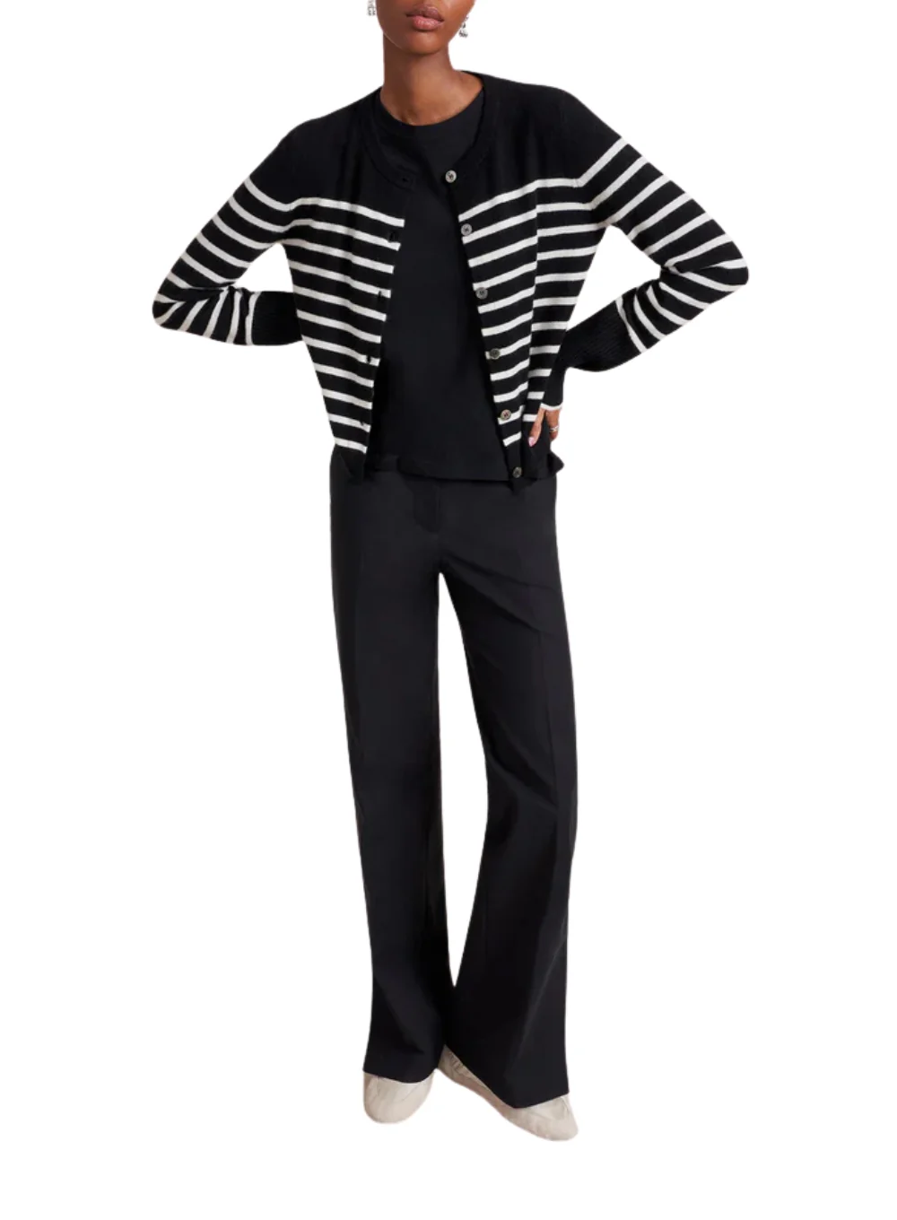 LA LIGNE STRIPED LEAN LINES CARDIGAN - Image 12