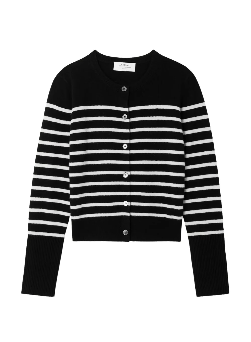 LA LIGNE STRIPED LEAN LINES CARDIGAN - Image 7