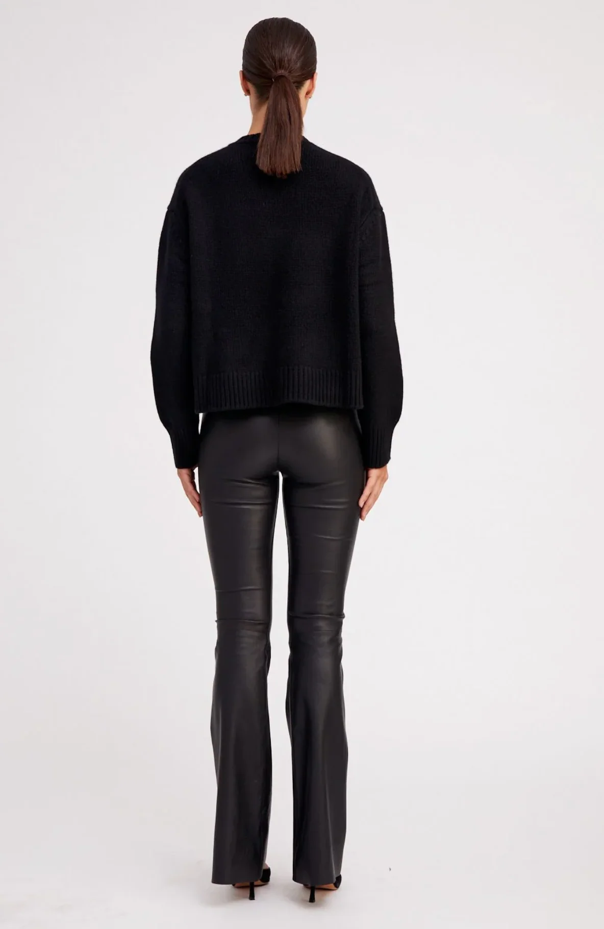 SPRWMN SUPER FLARE LEATHER PANTS - Image 4