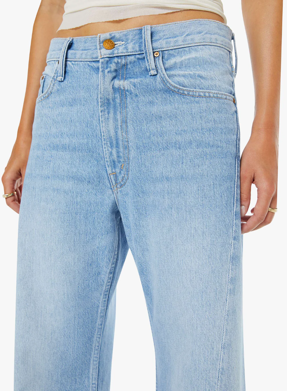 MOTHER DENIM THE LEMON TWIST SNEAK - Image 4