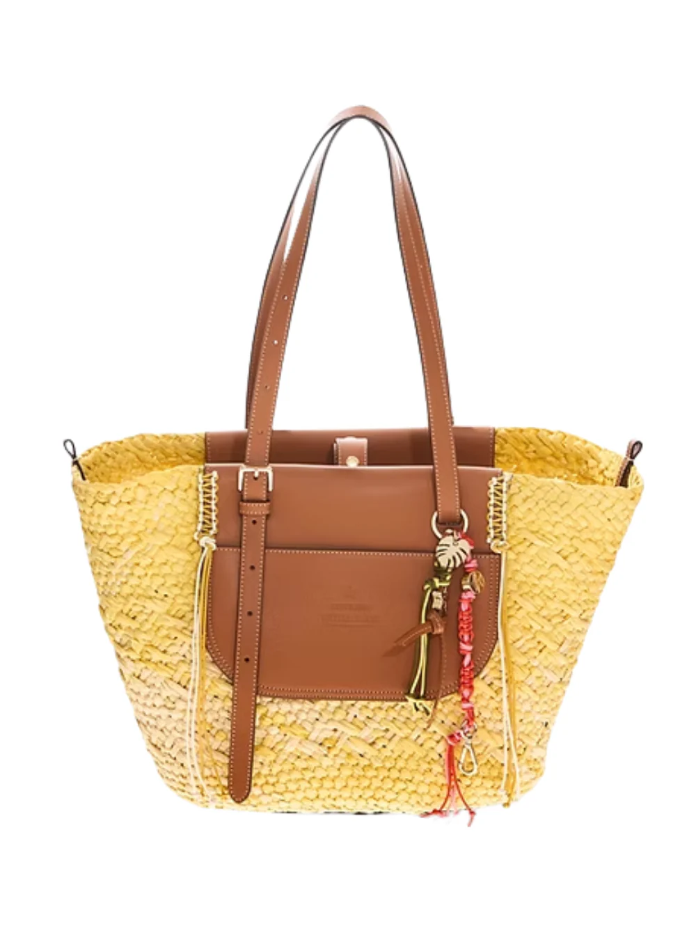 CUBA LAB TROPICANA LIGHT YELLOW TOTE BAG