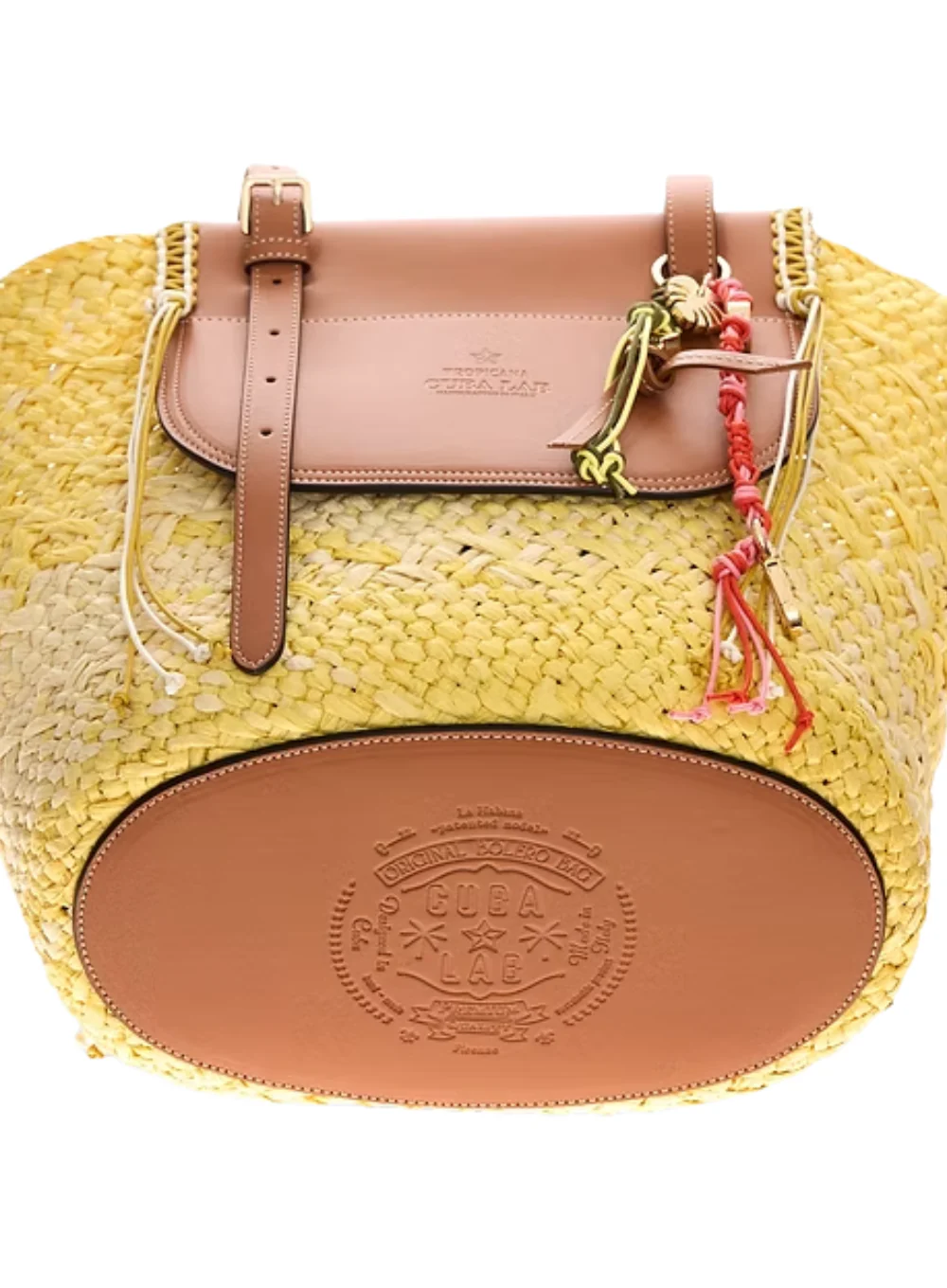 CUBA LAB TROPICANA LIGHT YELLOW TOTE BAG - Image 4