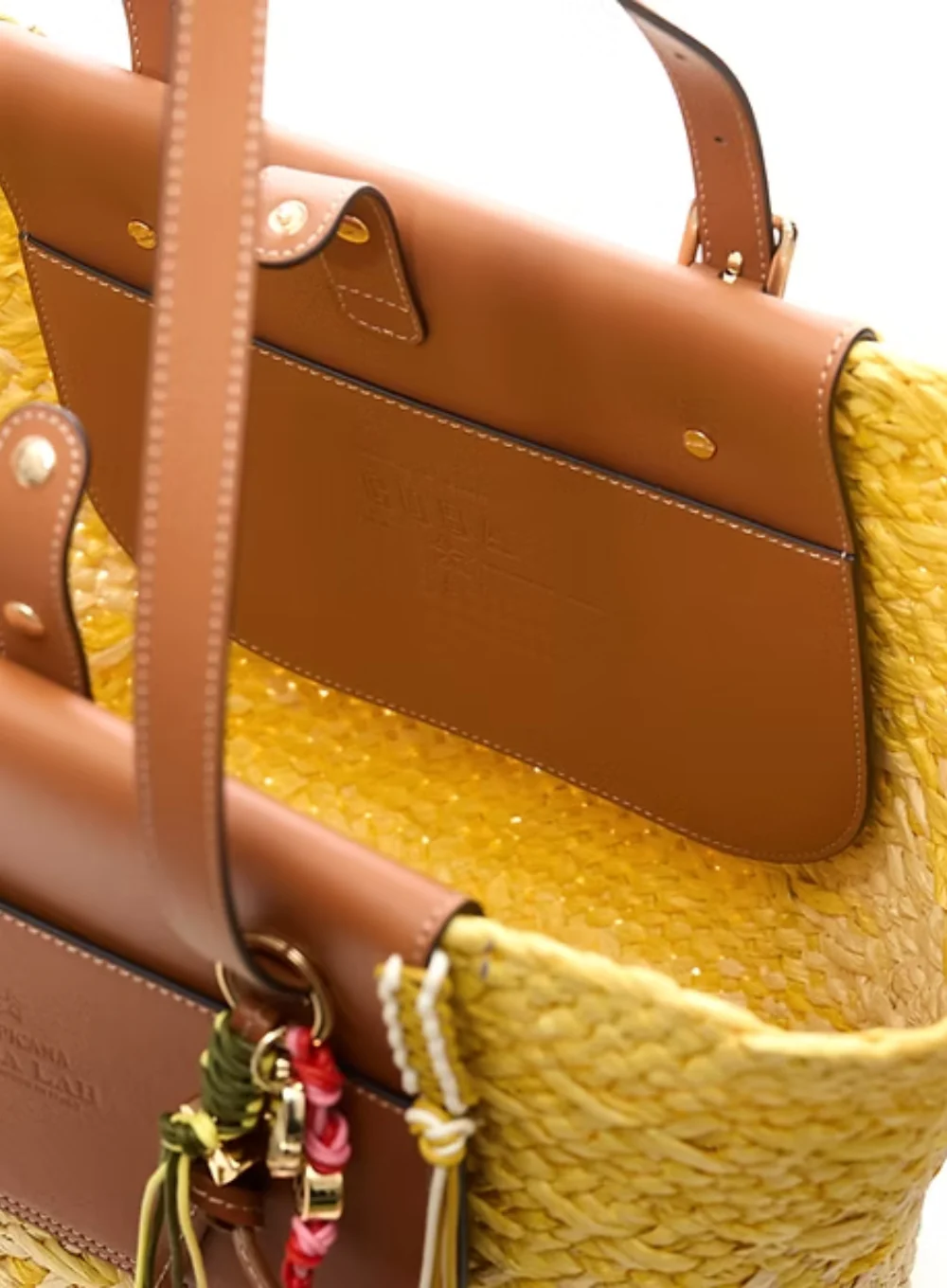CUBA LAB TROPICANA LIGHT YELLOW TOTE BAG - Image 5