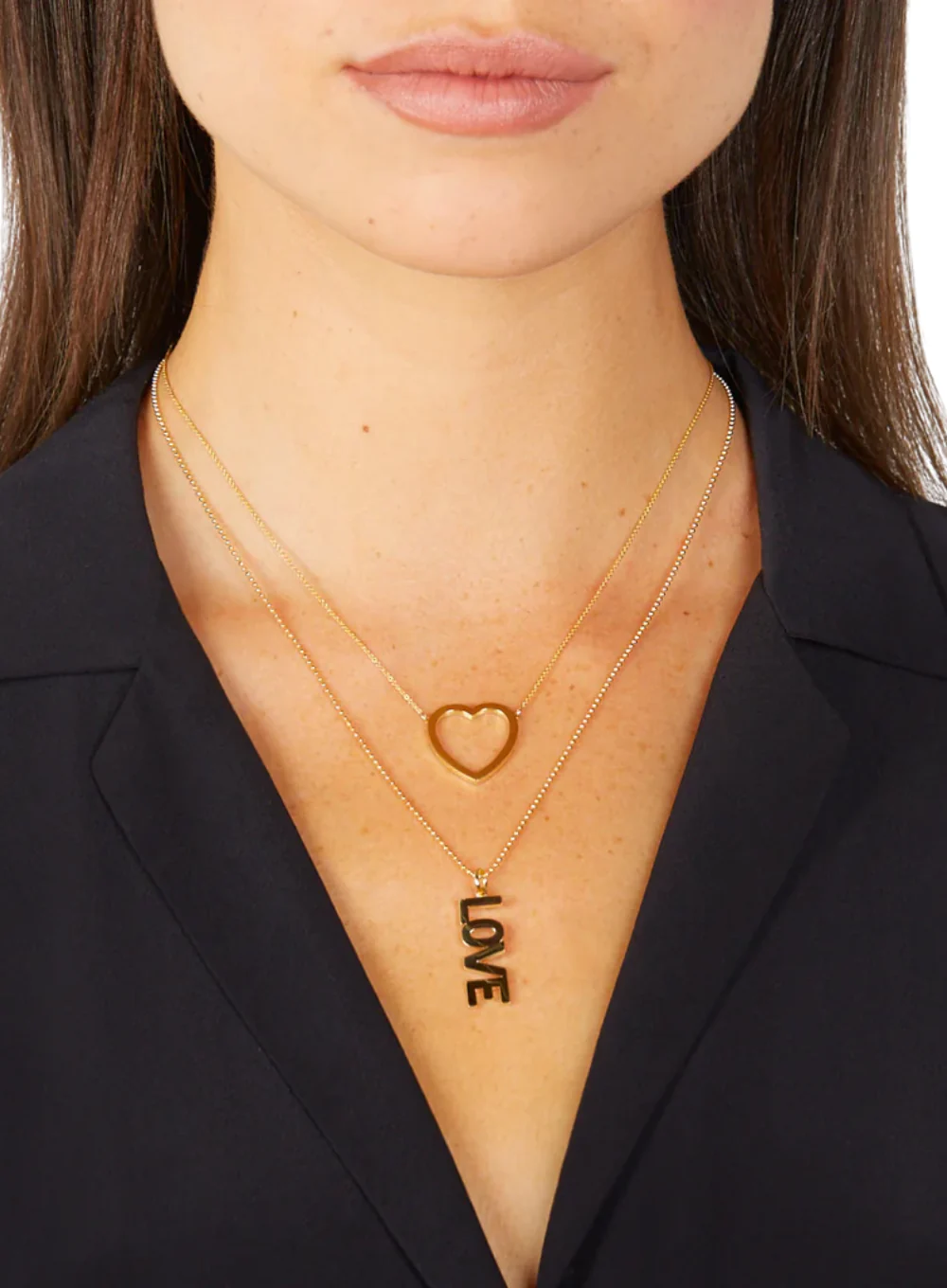 JENNIFER MEYER UPPER LOVE PENDANT NECKLACE - Image 2