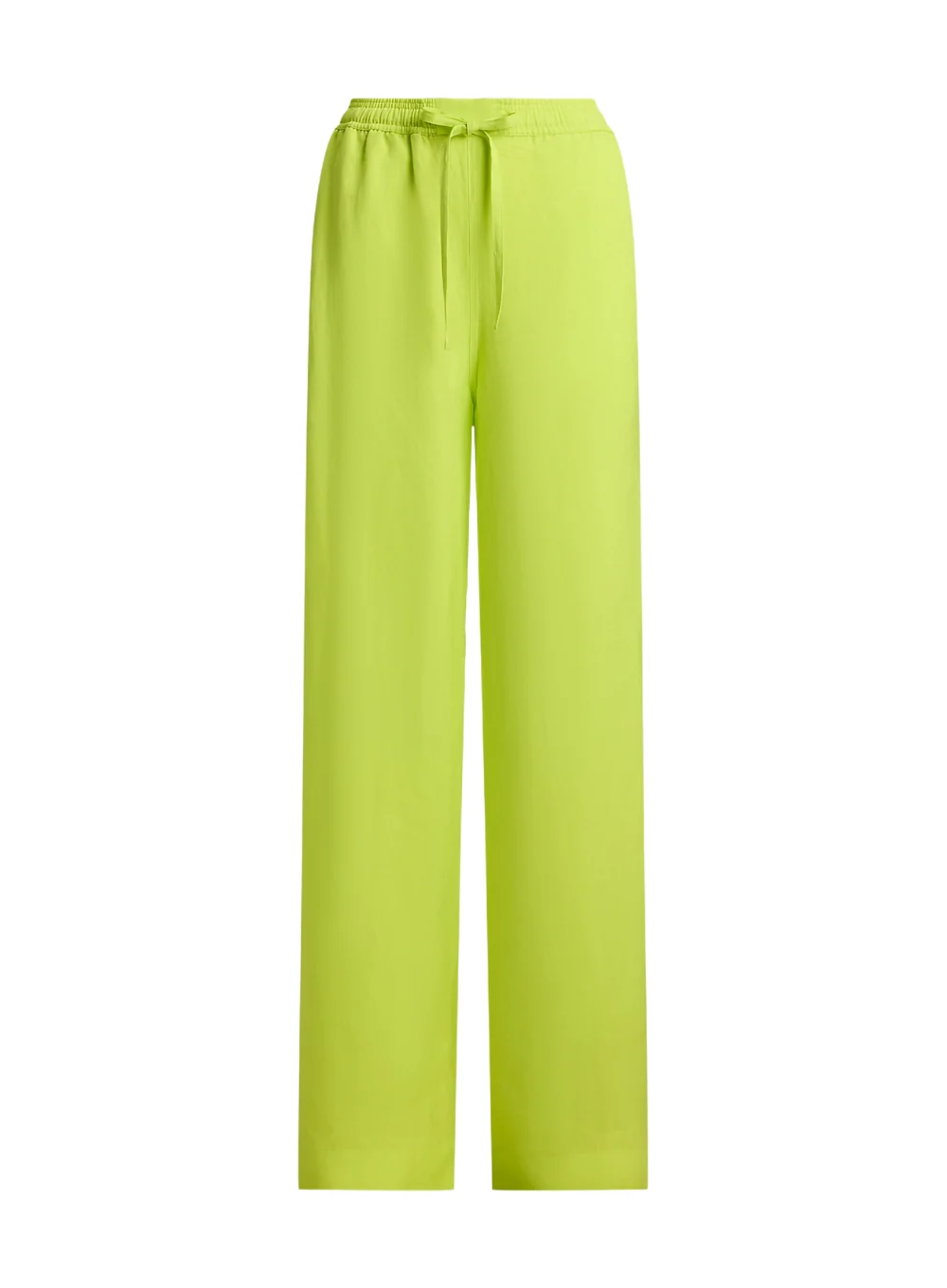 RALPH LAUREN TWILL DRAWSTRING WIDE LEG PANTS